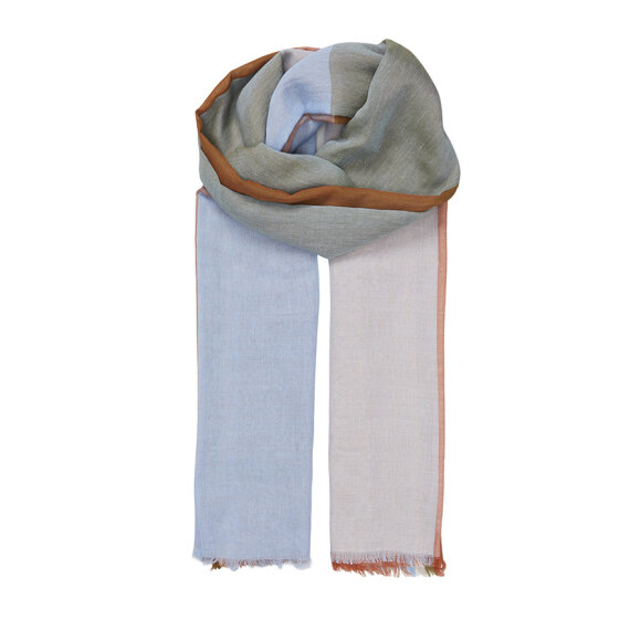 BECKSÖNDERGAARD - TILE BROWN KIKKO COWEA SCARF