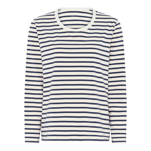 FRAU - DEEP NAVY STRIPE PANAMA LOOSE