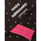 MADS NØRGAARD - BLUE STR/BLACK COF SOCK PAIR A