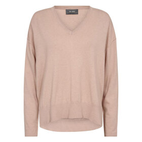 MOS MOSH - ROSE SMOKE MMTANI V-NECK KNIT