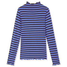 MADS NØRGAARD - AMP BLUE/BLACK COF 5X5 STRIPE