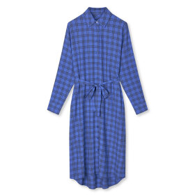 MADS NØRGAARD - AMP BLUE CHECK POP ZINA DRESS