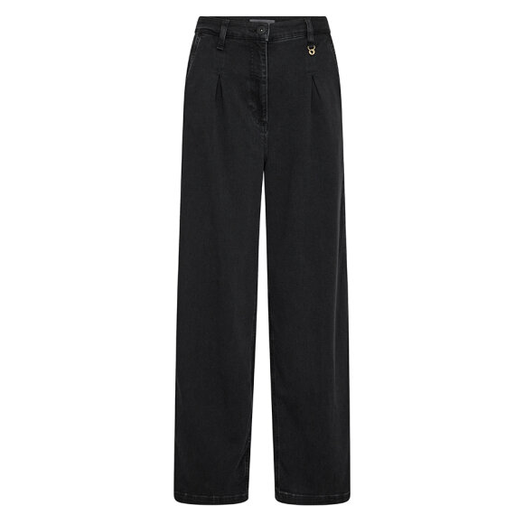 MOS MOSH - BLACK LONG MMGOBI PLEAT JEANS