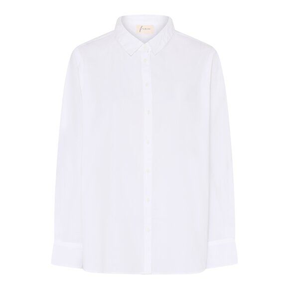 FRAU - BRIGHT WHITE DHAKA LS SHIRT