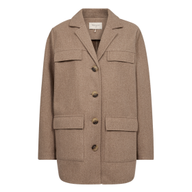 FREEQUENT - TAUPE GRAY MEL FQYANNA-JACKET