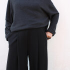 LISELOTTE HORNSTRUP - BLACK HALF PANTS VISCOSE