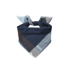 BECKSÖNDERGAARD - DARK BLUE EKKO WICA BIG SCARF