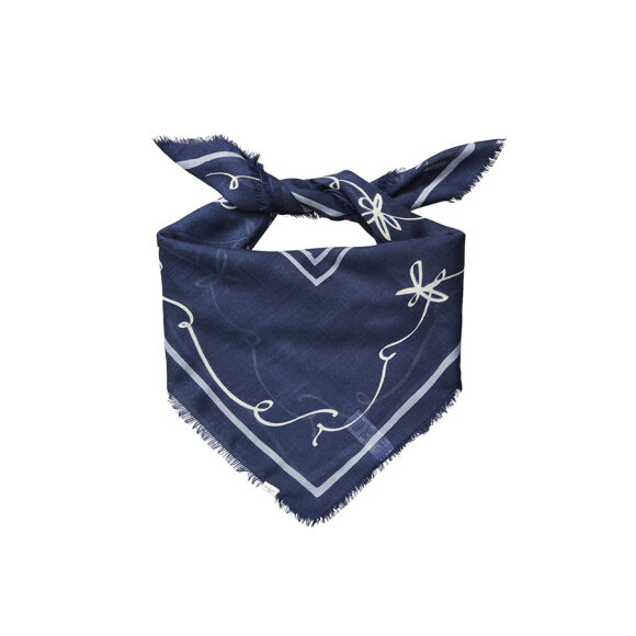 BECKSÖNDERGAARD - NAVY BLAZER PENCIA SIW SCARF