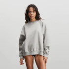 MADS NØRGAARD - LIGHT GREY MEL ORG SWEAT ATLI