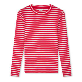 MADS NØRGAARD - RED/WHITE 2X2 COTTON STR TUBA