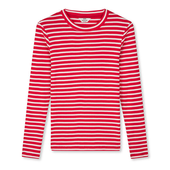 MADS NØRGAARD - RED/WHITE 2X2 COTTON STR TUBA