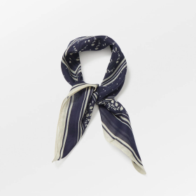 BECKSÖNDERGAARD - NAVY BLAZER WINDA COTTA SCARF