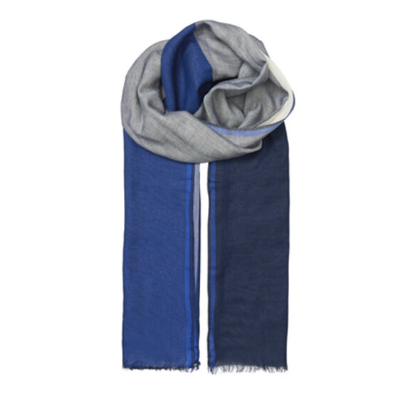 BECKSÖNDERGAARD - NAVY BLUE KIKKO COWEA SCARF