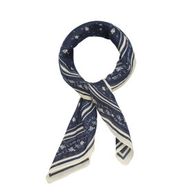 BECKSÖNDERGAARD - NAVY BLAZER FLEUR COTTA SCARF